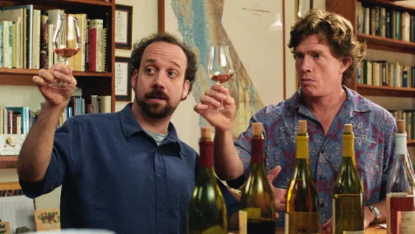 Paul Giamatti and Thomas Haden Church in <em>Sideways</em> (2004), directed by Alexander Payne